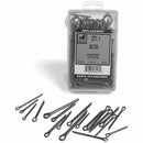 100 PIECE AGRICULTURAL COTTER PIN ASSORTMENT - PLAIN STEEL - Quality Farm Supply