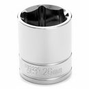 26 MM X 6 POINT STANDARD IMPACT SOCKET - 1/2 INCH DRIVE - Quality Farm Supply