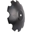 22 INCH X 3/16 INCH NOTCHED CRIMP CENTER BLADE WITH 1-1/2 INCH ROUND AXLE