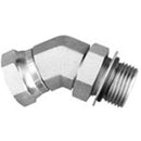 Male ORB to Female NPSM Swivel 45 Elbow