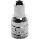 4MM X 6 POINT STANDARD IMPACT SOCKET - 1/4 INCH DRIVE