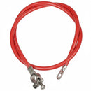 48 INCH 2 AWG BATTERY CABLE WITH TOP POST STRAIGHT X 7/16 EYELET CONNECTIONS - Quality Farm Supply