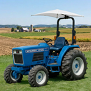 Sun-Smart Deluxe Tractor Umbrella Kit - ROPS Mount, White - Quality Farm Supply