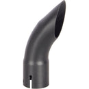 Universal Exhaust Stack Pipe - 1.97" x 7.28", Curved, Black - Quality Farm Supply