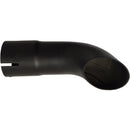 Universal Exhaust Stack Pipe - 2.17" x 7.48", Curved, Black - Quality Farm Supply