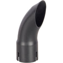 Universal Exhaust Stack Pipe - 2 -3/8" x 7.48", Curved, Black - Quality Farm Supply