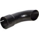 Universal Exhaust Stack Pipe - 3-1/8" x 10-3/4", Curved, Black - Quality Farm Supply