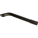 Universal Exhaust Stack Pipe - 1" x 12", Curved, Black - Quality Farm Supply