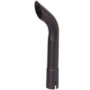 Universal Exhaust Stack Pipe - 1-1/2" x 12", Curved, Black - Quality Farm Supply