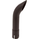 Universal Exhaust Stack Pipe - 1-7/8" x 12", Curved, Black - Quality Farm Supply