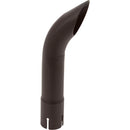 Universal Exhaust Stack Pipe - 3-1/2" x 12", Curved, Black - Quality Farm Supply