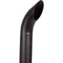 Universal Exhaust Stack Pipe - 2" x 48", Curved, Black - Quality Farm Supply