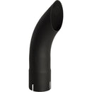 Universal Exhaust Stack Pipe - 3" x 12", Curved, Black - Quality Farm Supply