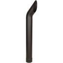 Universal Exhaust Stack Pipe - 5" x 48", Curved, Black - Quality Farm Supply