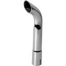 Universal Exhaust Stack Pipe - 1-1/4" x 12", Curved, Chrome - Quality Farm Supply