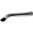 Universal Exhaust Stack Pipe - 1-1/4" x 12", Curved, Chrome - Quality Farm Supply