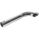 Universal Exhaust Stack Pipe - 1-1/4" x 12", Curved, Chrome - Quality Farm Supply