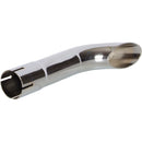 Universal Exhaust Stack Pipe - 2" x 12", Curved, Chrome - Quality Farm Supply