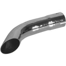 Universal Exhaust Stack Pipe - 2-1/4" x 12", Curved, Chrome - Quality Farm Supply