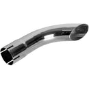 Universal Exhaust Stack Pipe - 2-3/8" x 12", Curved, Chrome - Quality Farm Supply