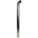 Universal Exhaust Stack Pipe - 3-1/2" x 48", Curved, Chrome - Quality Farm Supply