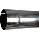 Universal Exhaust Stack Pipe - 5" x 96", Curved, Chrome - Quality Farm Supply
