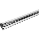 Universal Exhaust Stack Pipe - 1-1/2" x 48", Straight, Chrome - Quality Farm Supply
