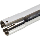 Universal Exhaust Stack Pipe - 2" x 24", Straight, Chrome - Quality Farm Supply
