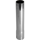 Universal Exhaust Stack Pipe - 2-1/4" x 12", Straight, Chrome - Quality Farm Supply