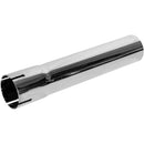 Universal Exhaust Stack Pipe - 2-1/4" x 12", Straight, Chrome - Quality Farm Supply