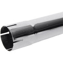 Universal Exhaust Stack Pipe - 2-3/8" x 12", Straight, Chrome - Quality Farm Supply