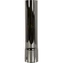 Universal Exhaust Stack Pipe - 2-1/2" x 12", Straight, Chrome - Quality Farm Supply