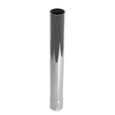 Universal Exhaust Stack Pipe - 4-1/2" x 24", Straight, Chrome - Quality Farm Supply