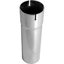 Universal Exhaust Stack Pipe - 3-1/2" x 12", Straight, Chrome - Quality Farm Supply