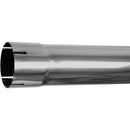 Universal Exhaust Stack Pipe - 3-1/2" x 72", Straight, Chrome - Quality Farm Supply