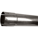 Universal Exhaust Stack Pipe - 3-1/2" x 96", Straight, Chrome - Quality Farm Supply