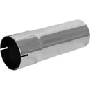 Universal Exhaust Stack Pipe - 4" x 12", Straight, Chrome - Quality Farm Supply
