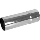 Universal Exhaust Stack Pipe - 4" x 12", Straight, Chrome - Quality Farm Supply