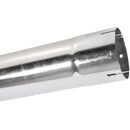 Universal Exhaust Stack Pipe - 4" x 48", Straight, Chrome - Quality Farm Supply