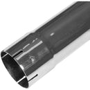 Universal Exhaust Stack Pipe - 4" x 96", Straight, Chrome - Quality Farm Supply
