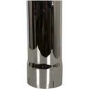Universal Exhaust Stack Pipe - 5" x 12", Straight, Chrome - Quality Farm Supply