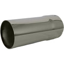 Universal Exhaust Stack Pipe - 5" x 12", Straight, Chrome - Quality Farm Supply