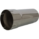 Universal Exhaust Stack Pipe - 5" x 12", Straight, Chrome - Quality Farm Supply
