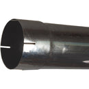 Universal Exhaust Stack Pipe - 5" x 72", Straight, Chrome - Quality Farm Supply