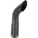 Universal Exhaust Stack Pipe - 1-1/2" x 8-1/2", Curved, Black - Quality Farm Supply