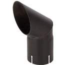 Universal Exhaust Stack Pipe - 1-1/2" x 8-1/2", Curved, Black - Quality Farm Supply