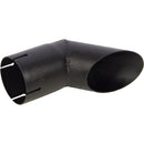 Universal Exhaust Stack Pipe - 3" x 8-1/2", Curved, Black - Quality Farm Supply