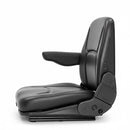 TISCO Universal Agricultural & Industrial Seat - with Folding Backrests & Armrests, Black Cloth - Quality Farm Supply