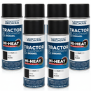 Tractor & Implement Paint - Universal High Heat Black, Aerosol (6-Pack) - Quality Farm Supply