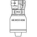 NPSM FEMALE SWIVEL WITH 1/2 INCH THREAD FOR 1/2 INCH HOSE